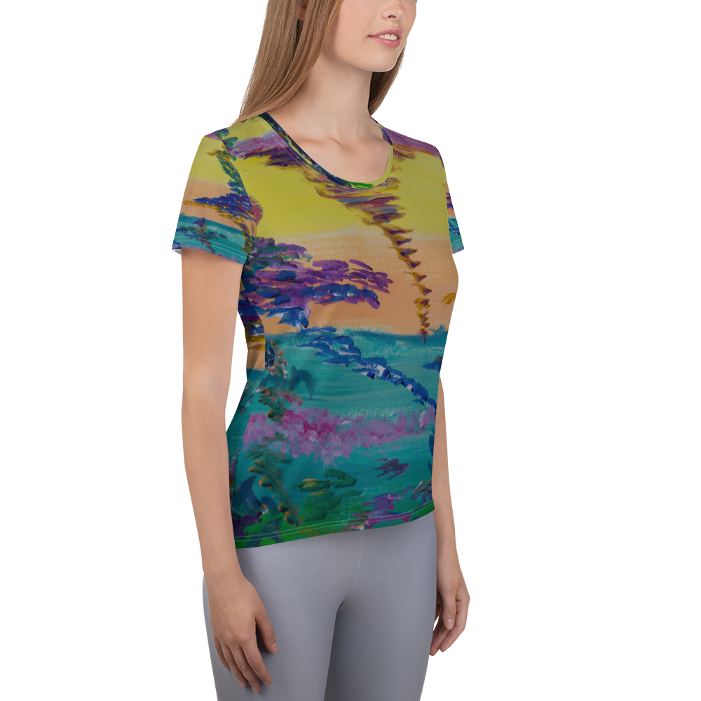 T-shirt All-Over Print Women's Athletic C117