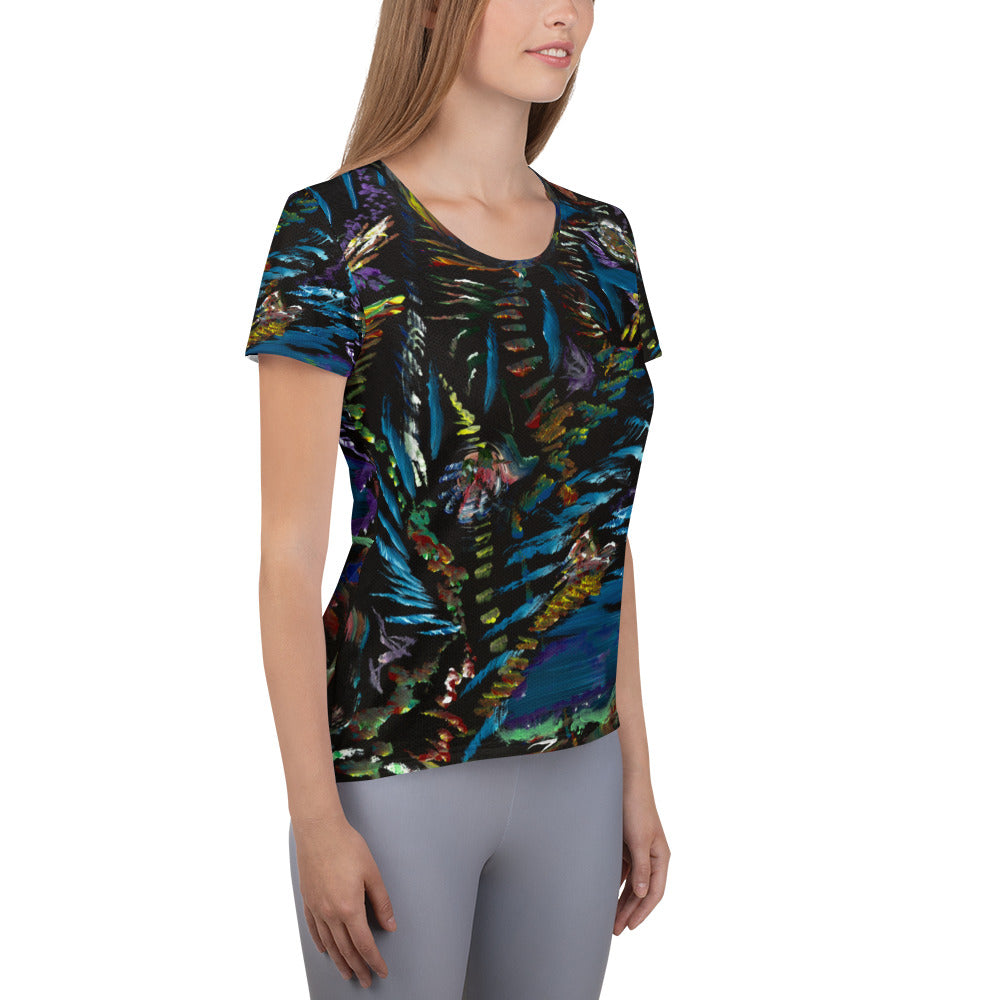 T-shirt All-Over Print Women's Athletic C73