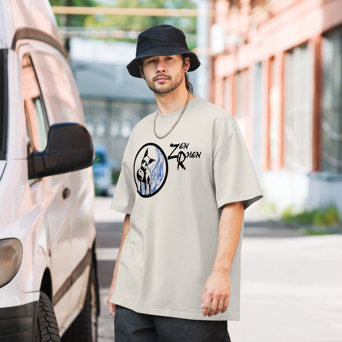 LOGO WATER T ShirT Oversized faded