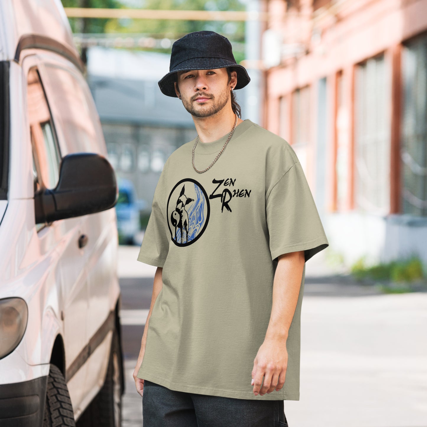LOGO WATER T ShirT Oversized faded