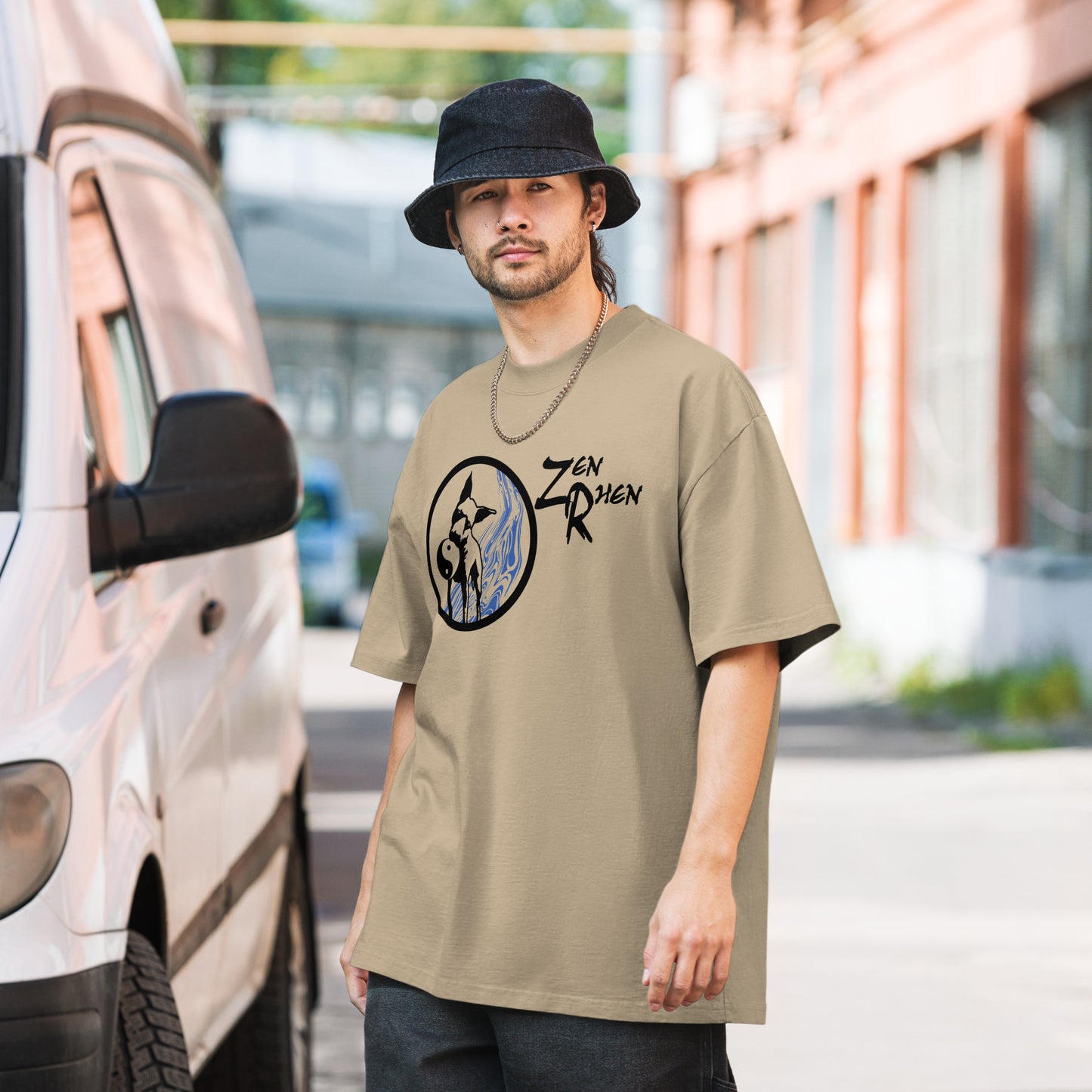 LOGO WATER T ShirT Oversized faded